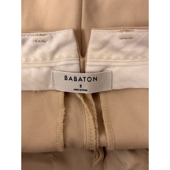 Babaton Agency Pants 2 Womens Aritzia High Waist Wool Twill Trouser Crop - Picture 6 of 7